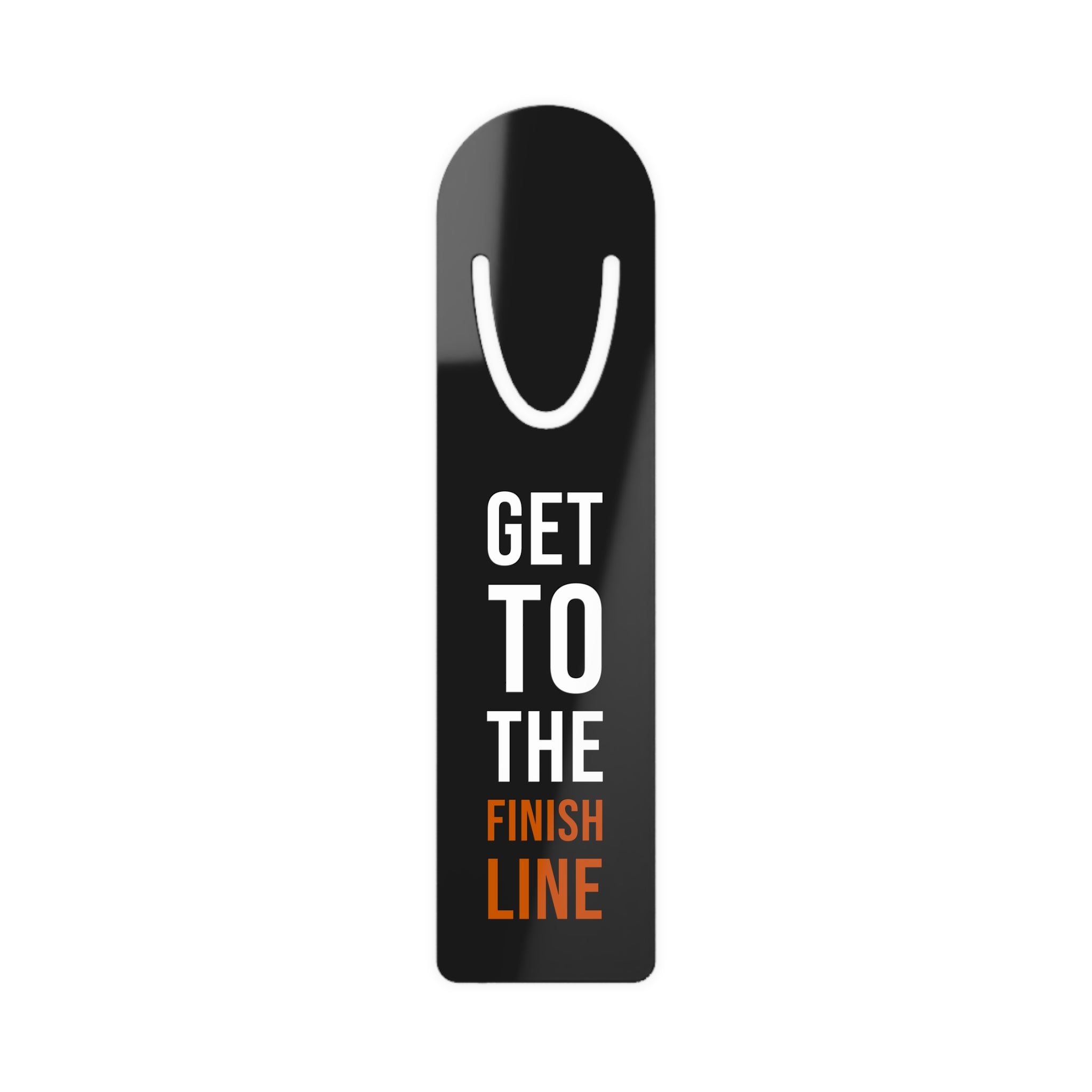 Get to the Finish Line — Bookmark — motivational perseverance metal bookmark by Get To The Finish Line