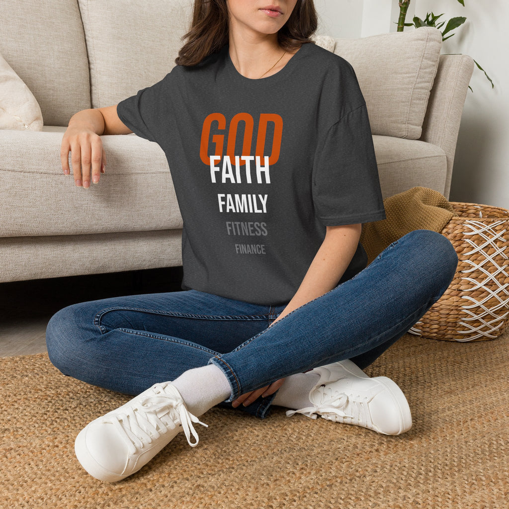 God First In That Order Tee — Four Pillars