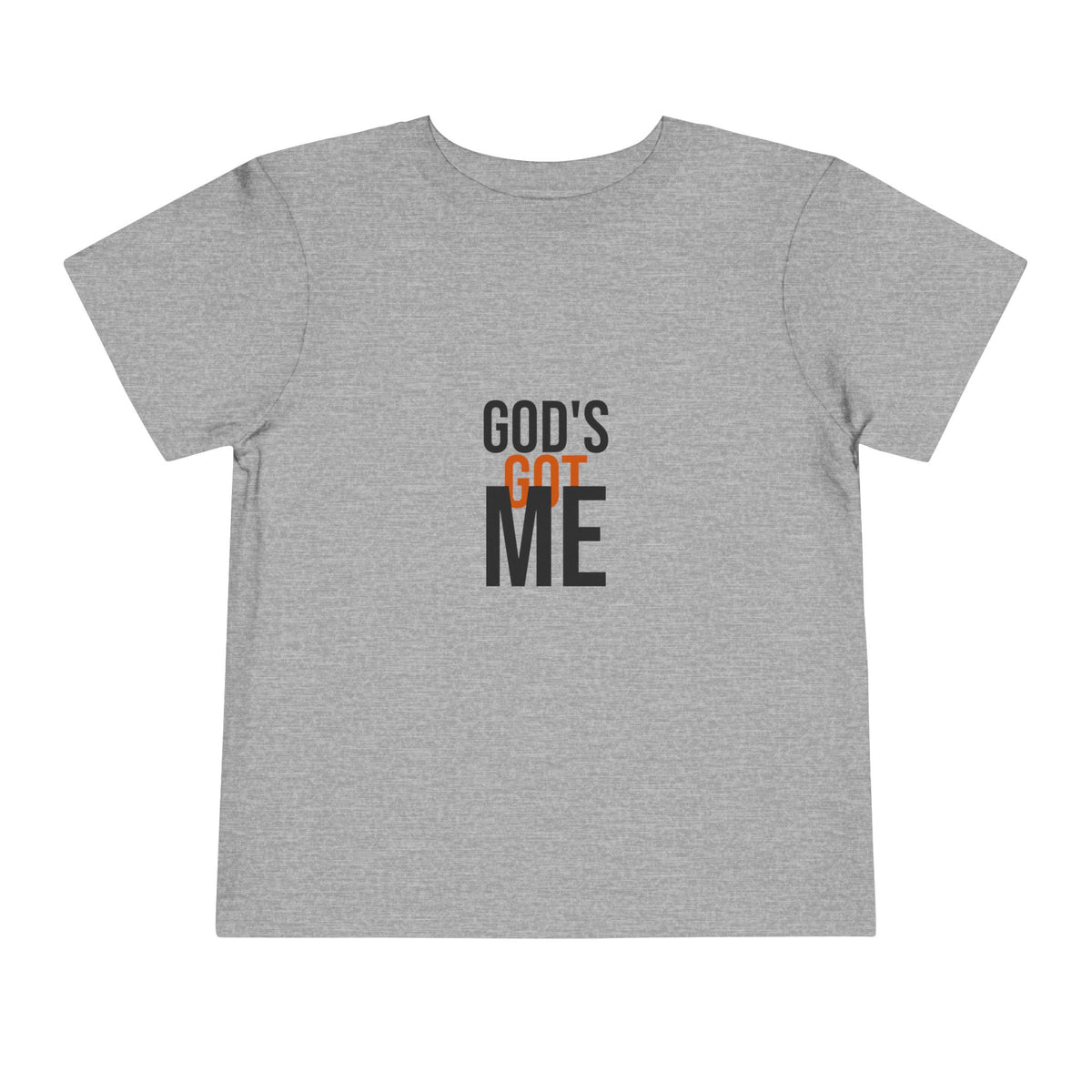 God's Got Me Toddler Tee — GTTFL Littles — motivational piece by Get To The Finish Line (view 3)