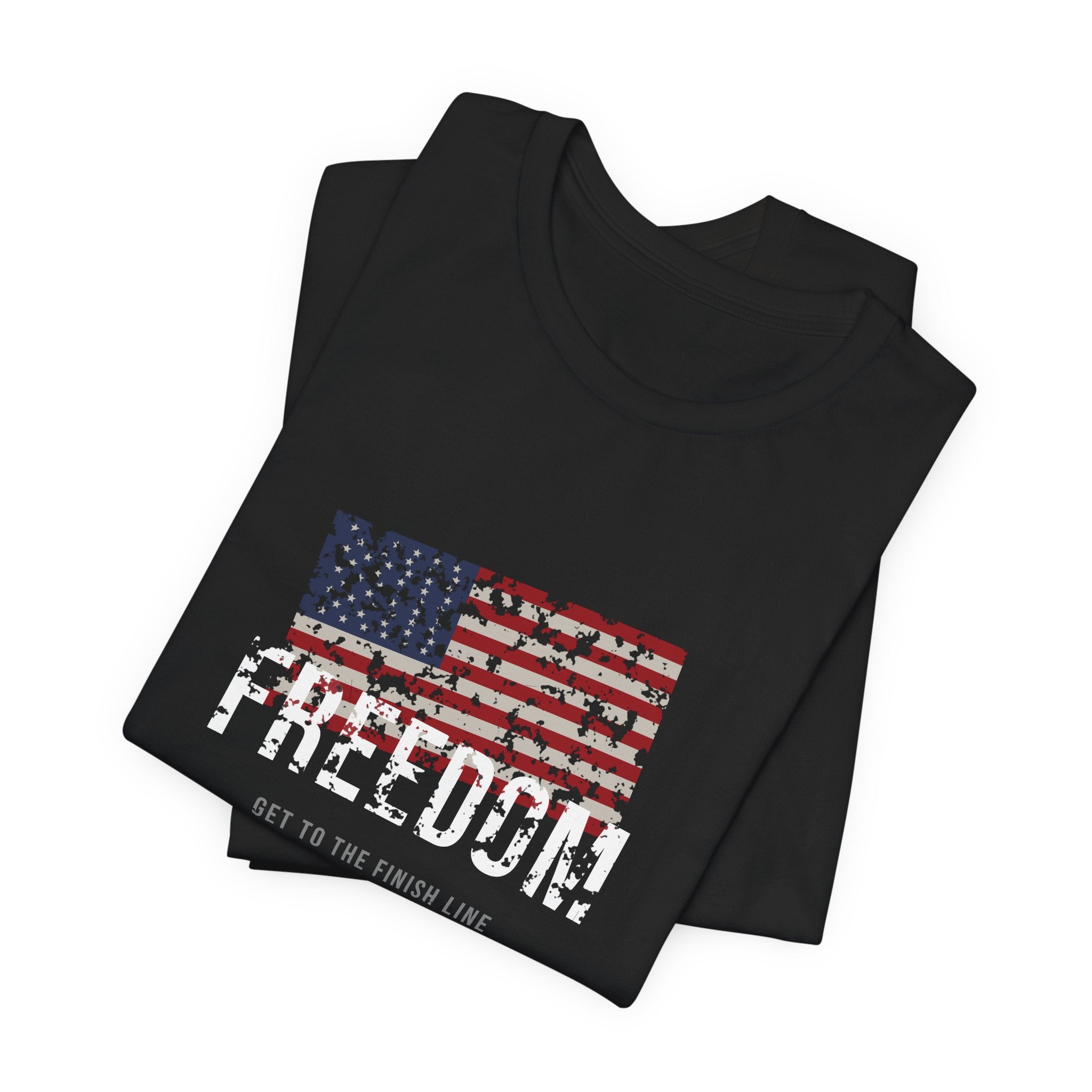 Freedom Tee — Old Glory — patriotic american flag graphic tee by Get To The Finish Line (view 6)