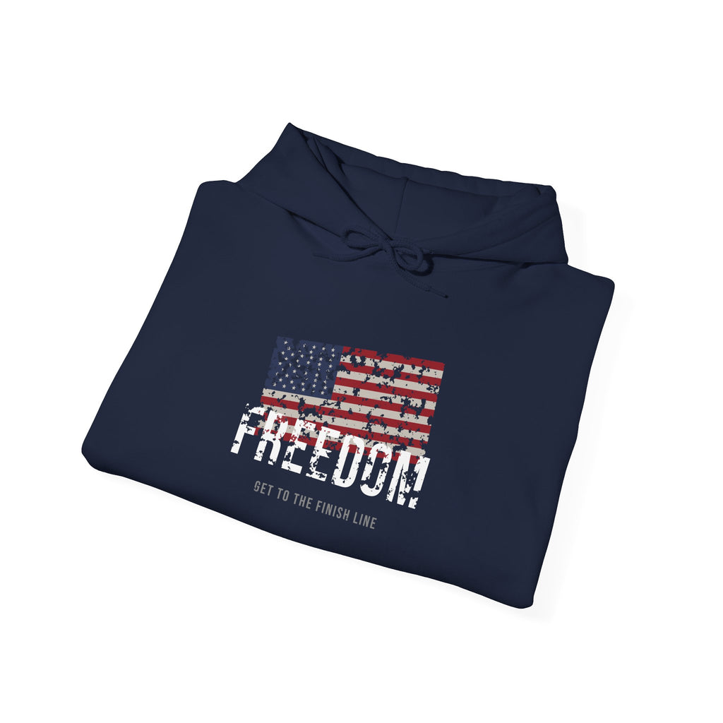 Freedom Hoodie — Old Glory — patriotic american flag graphic hoodie by Get To The Finish Line (view 16)