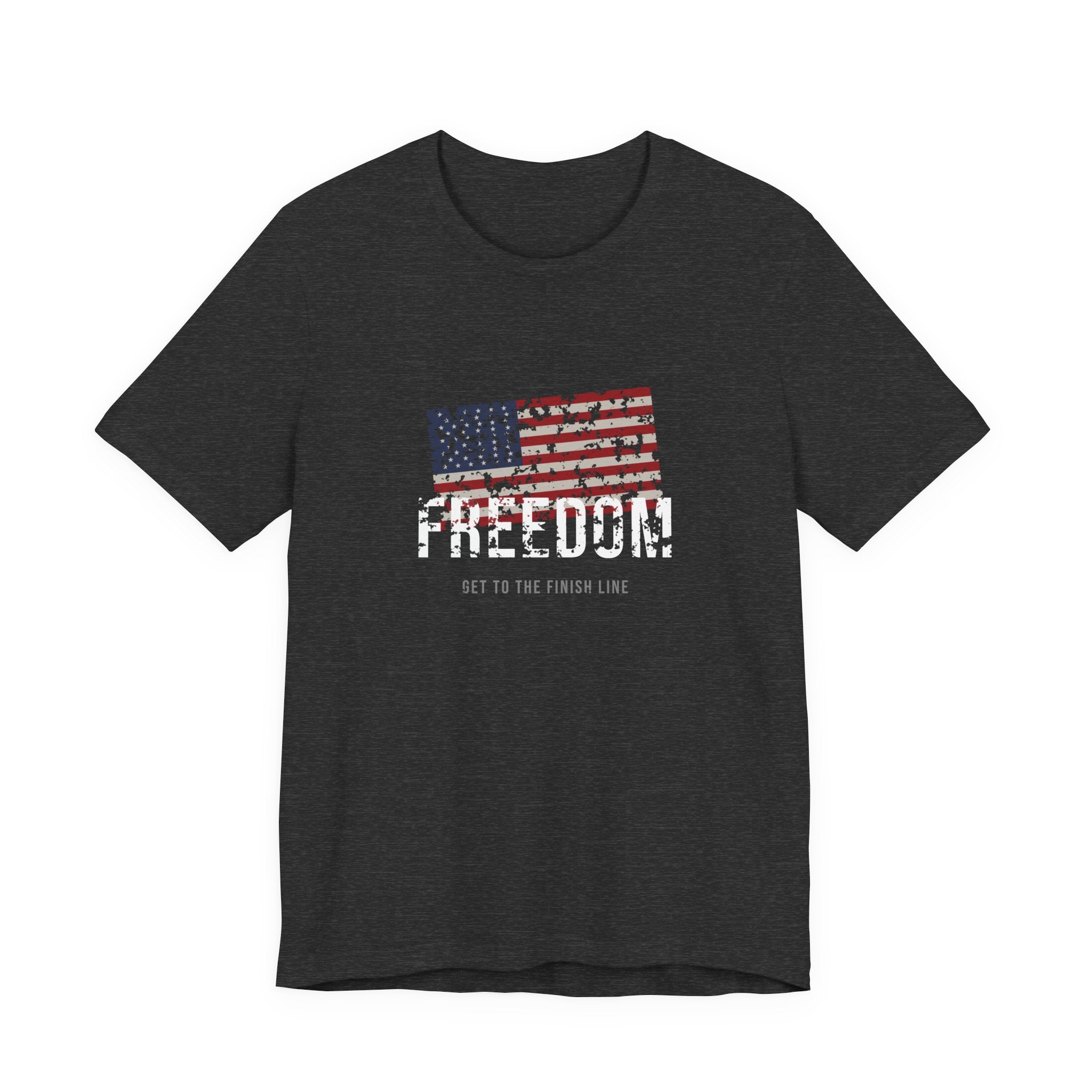 Freedom Tee — Old Glory — patriotic american flag graphic tee by Get To The Finish Line (view 3)