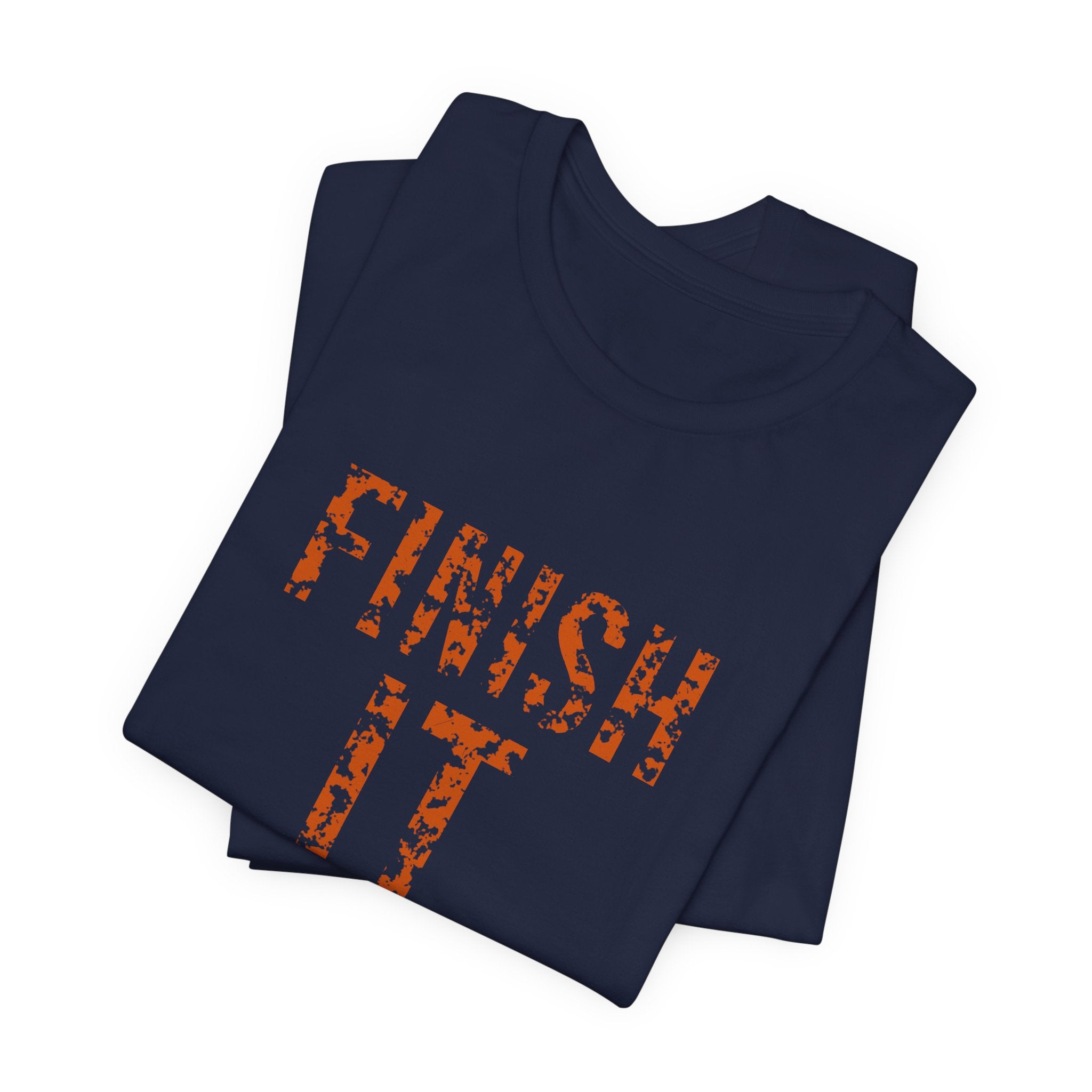 Finish It Tee — Burnt Orange — distressed motivational graphic tee by Get To The Finish Line (view 15)