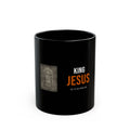 King Jesus Mug — White/Orange — christian coffee mug by Get To The Finish Line