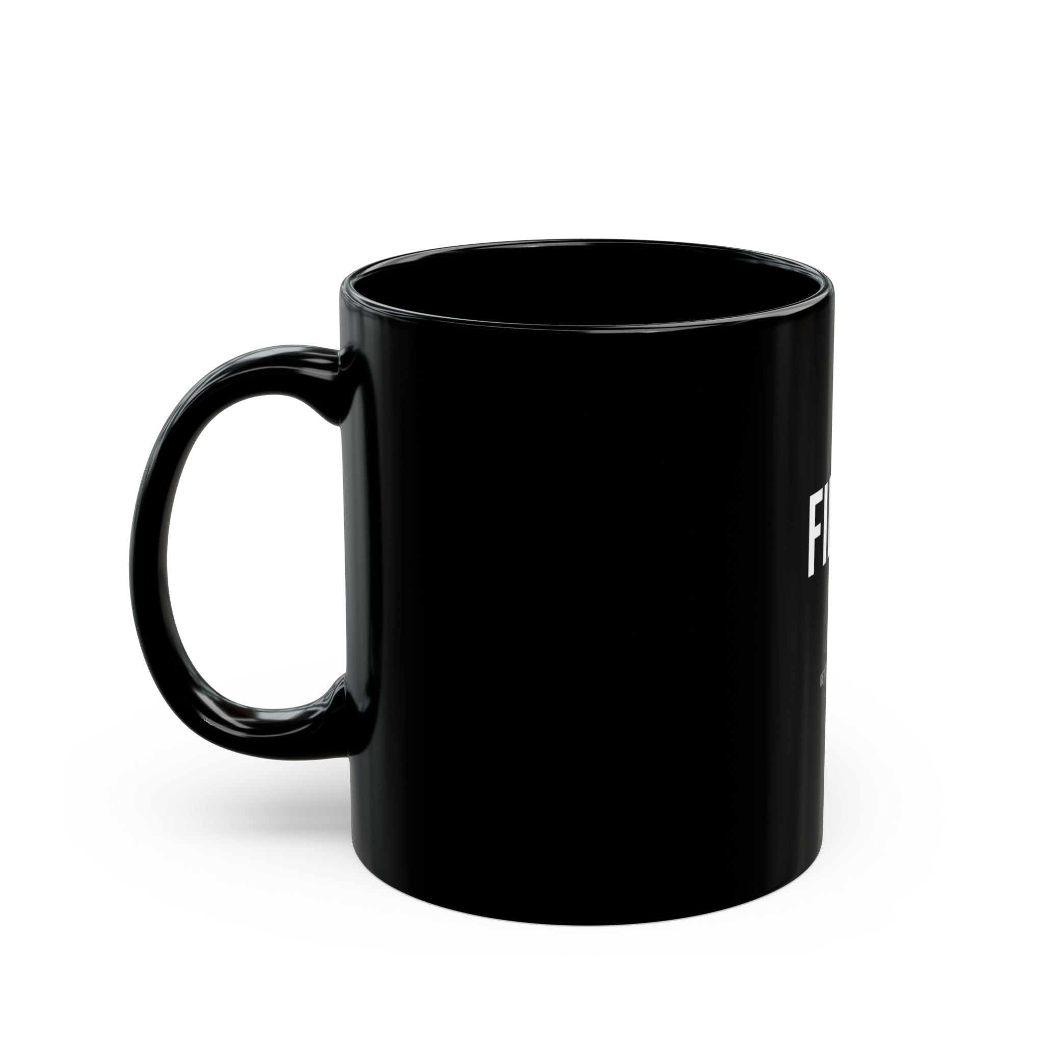 Finish It Mug — White/Orange — distressed motivational coffee mug by Get To The Finish Line (view 4)