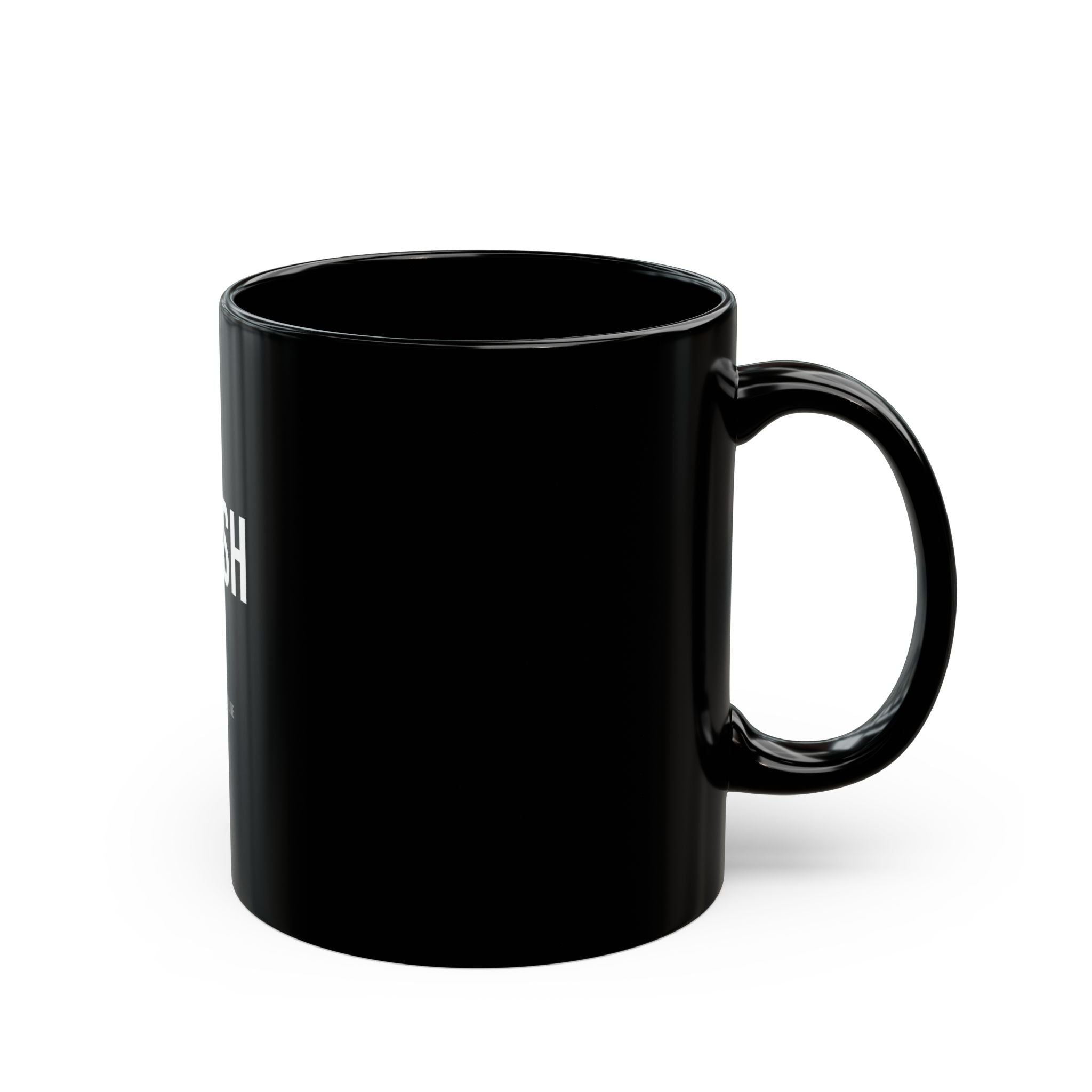 Finish It Mug — White/Orange — distressed motivational coffee mug by Get To The Finish Line (view 3)