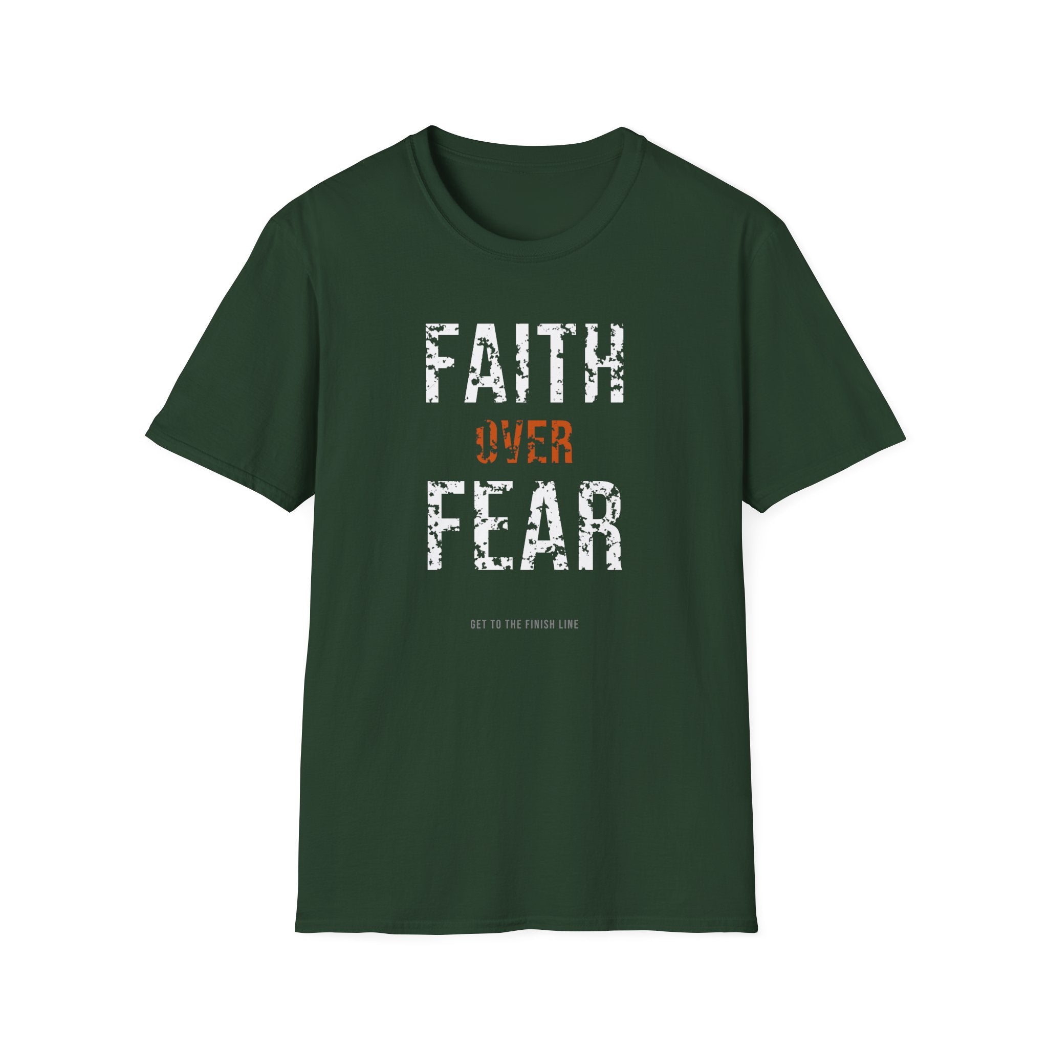 Faith Over Fear Tee — christian graphic tee by Get To The Finish Line (view 18)