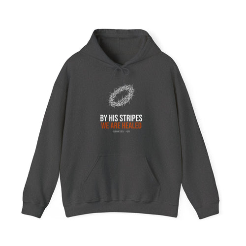By His Stripes We Are Healed Hoodie — Isaiah 53:5 KJV