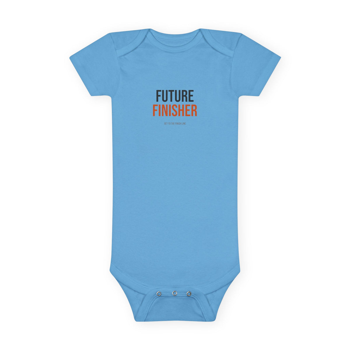 Future Finisher Baby Onesie® — GTTFL Littles — motivational piece by Get To The Finish Line (view 3)