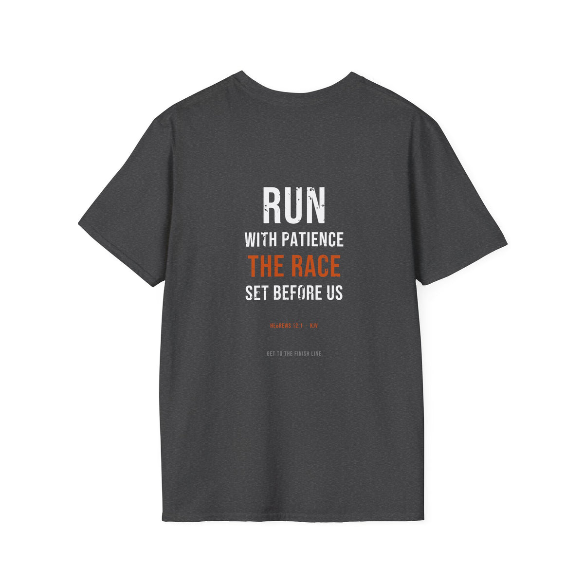 Run With Patience The Race Tee — Hebrews 12:1 KJV