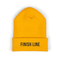 Get To The Finish Line Beanie — Black Stitch — motivational perseverance embroidered beanie by Get To The Finish Line (view 2)