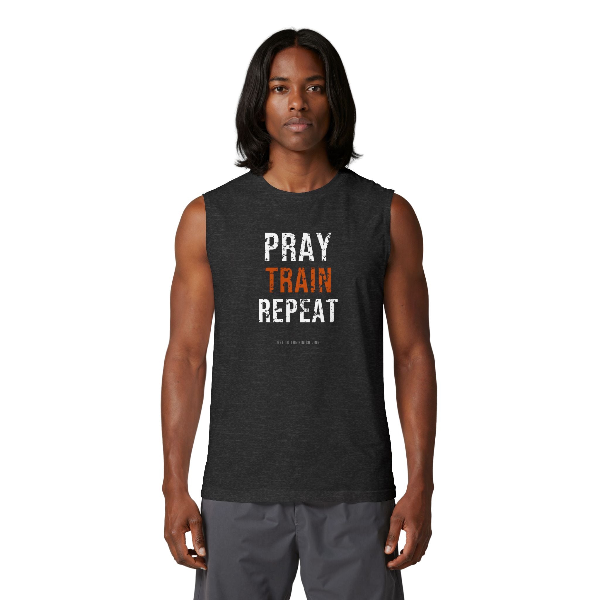 Pray Train Repeat Muscle Tank