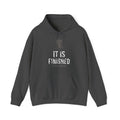 It Is Finished Hoodie — White — christian graphic hoodie by Get To The Finish Line (view 3)