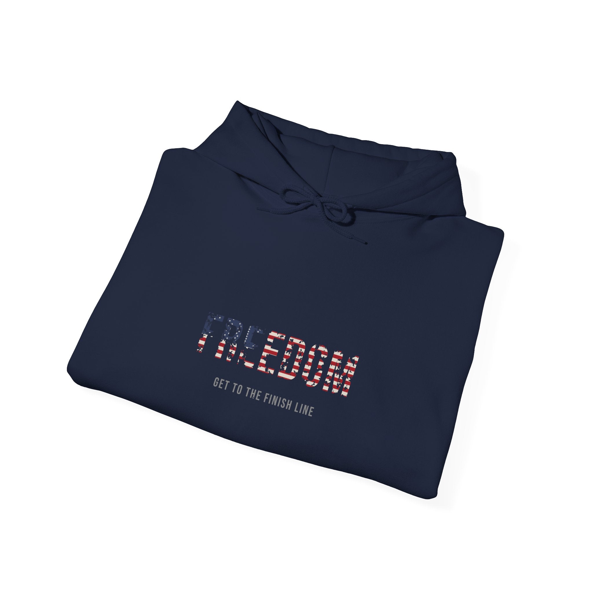 Freedom Hoodie — Flag Fill — patriotic american flag graphic hoodie by Get To The Finish Line (view 16)