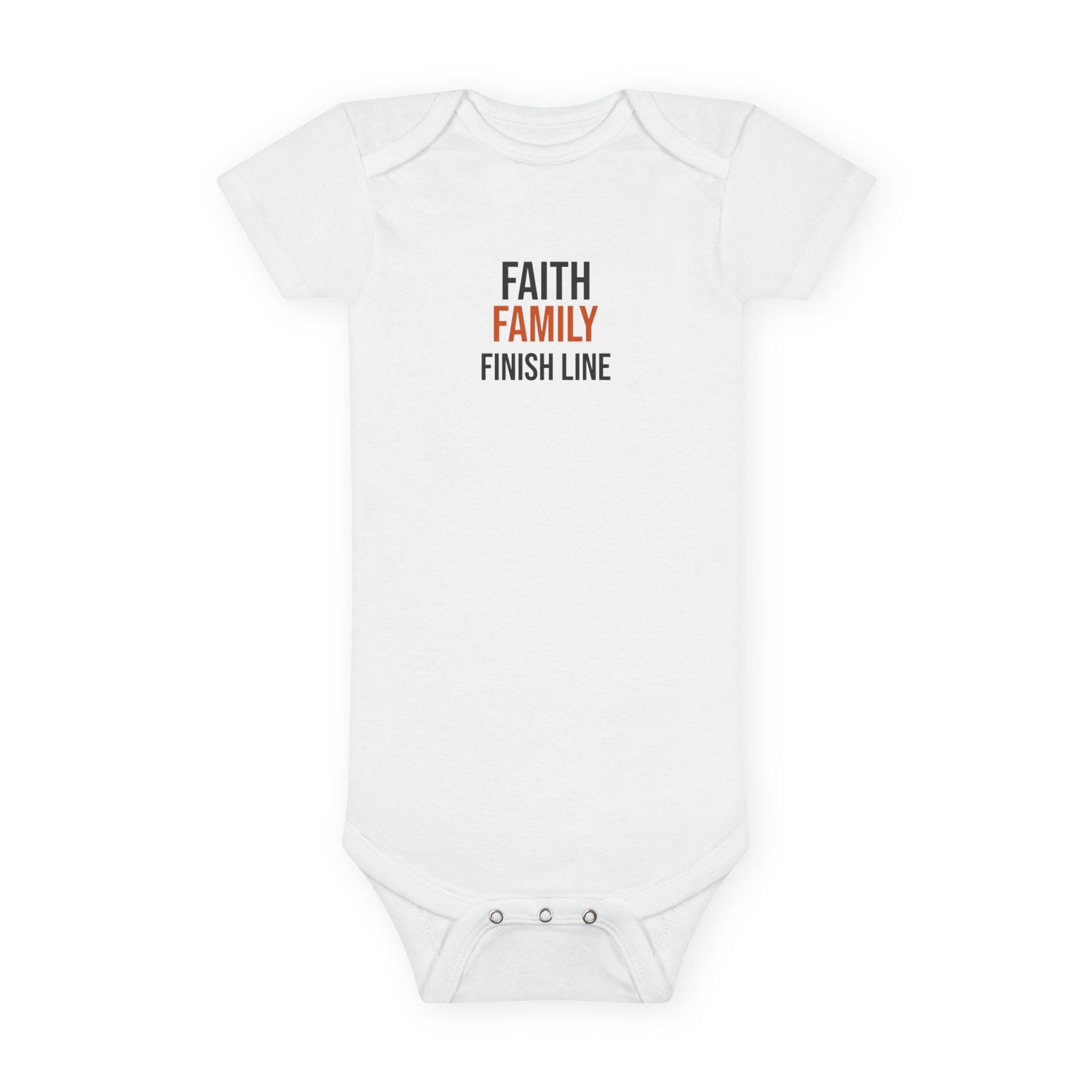 Faith Family Finish Line Baby Onesie® — GTTFL Littles