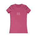 Faith Family Finish Line Script Women's Tee — Dark — christian family values graphic tee by Get To The Finish Line (view 4)