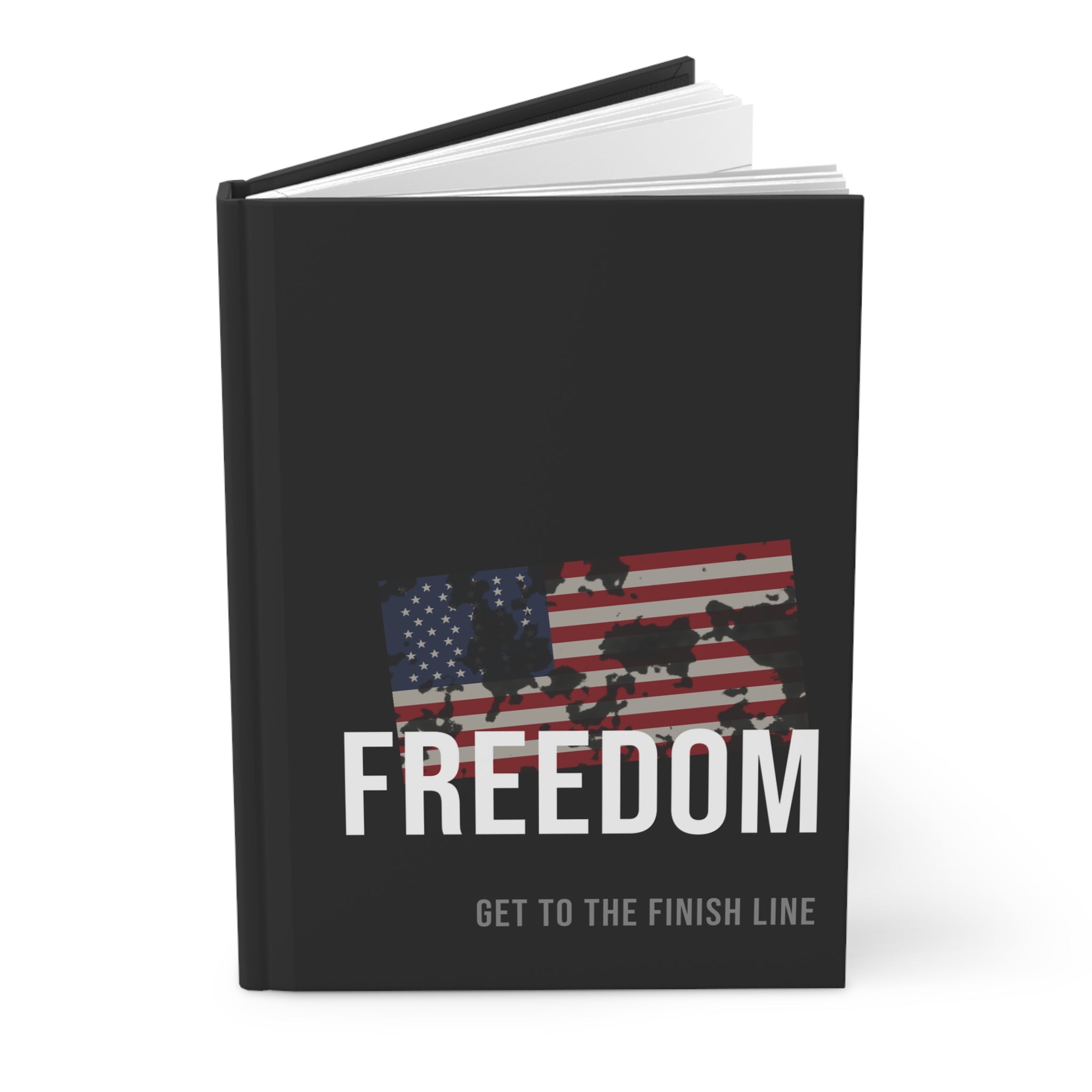 Freedom Journal — Old Glory — patriotic american flag hardcover journal by Get To The Finish Line (view 3)