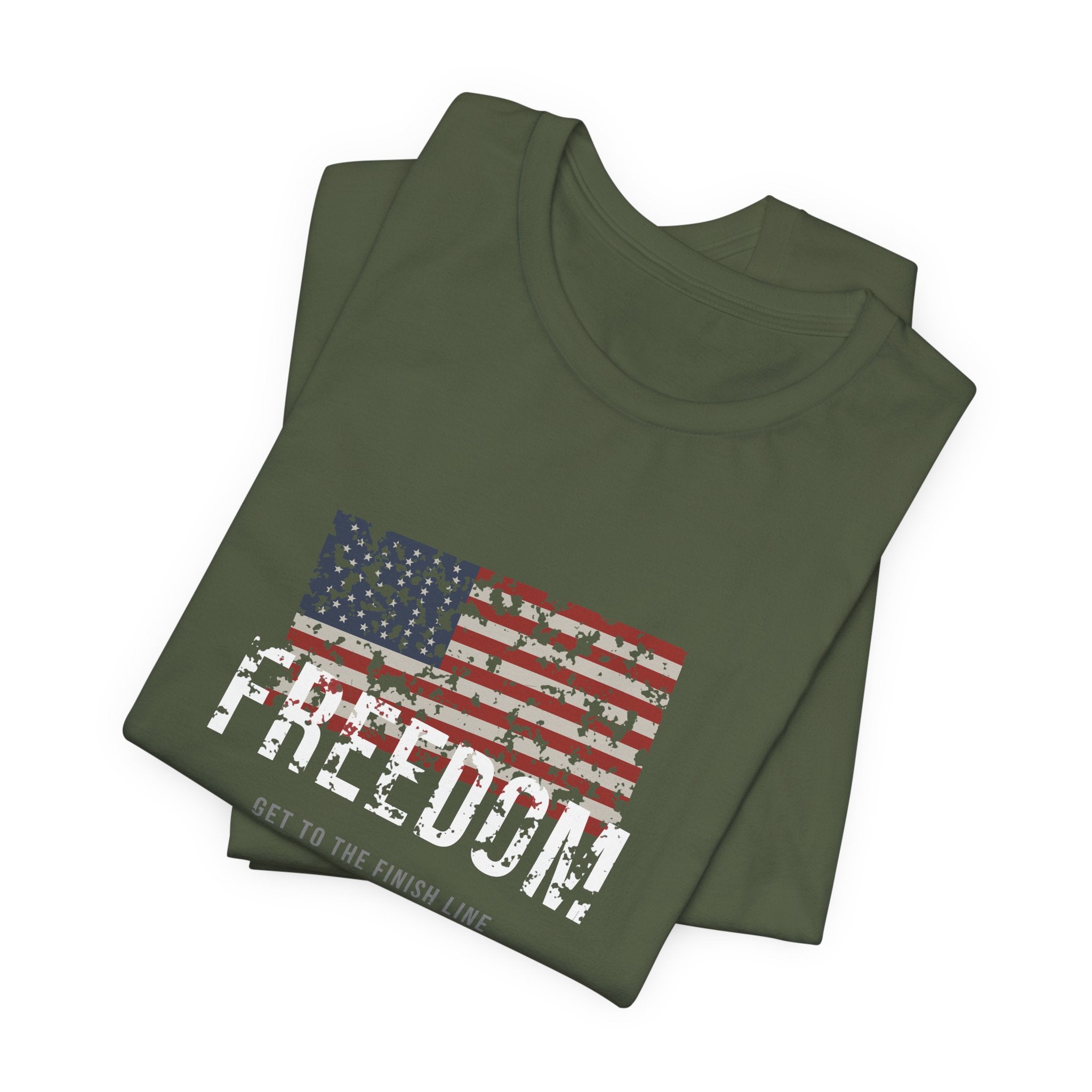Freedom Tee — Old Glory — patriotic american flag graphic tee by Get To The Finish Line (view 9)
