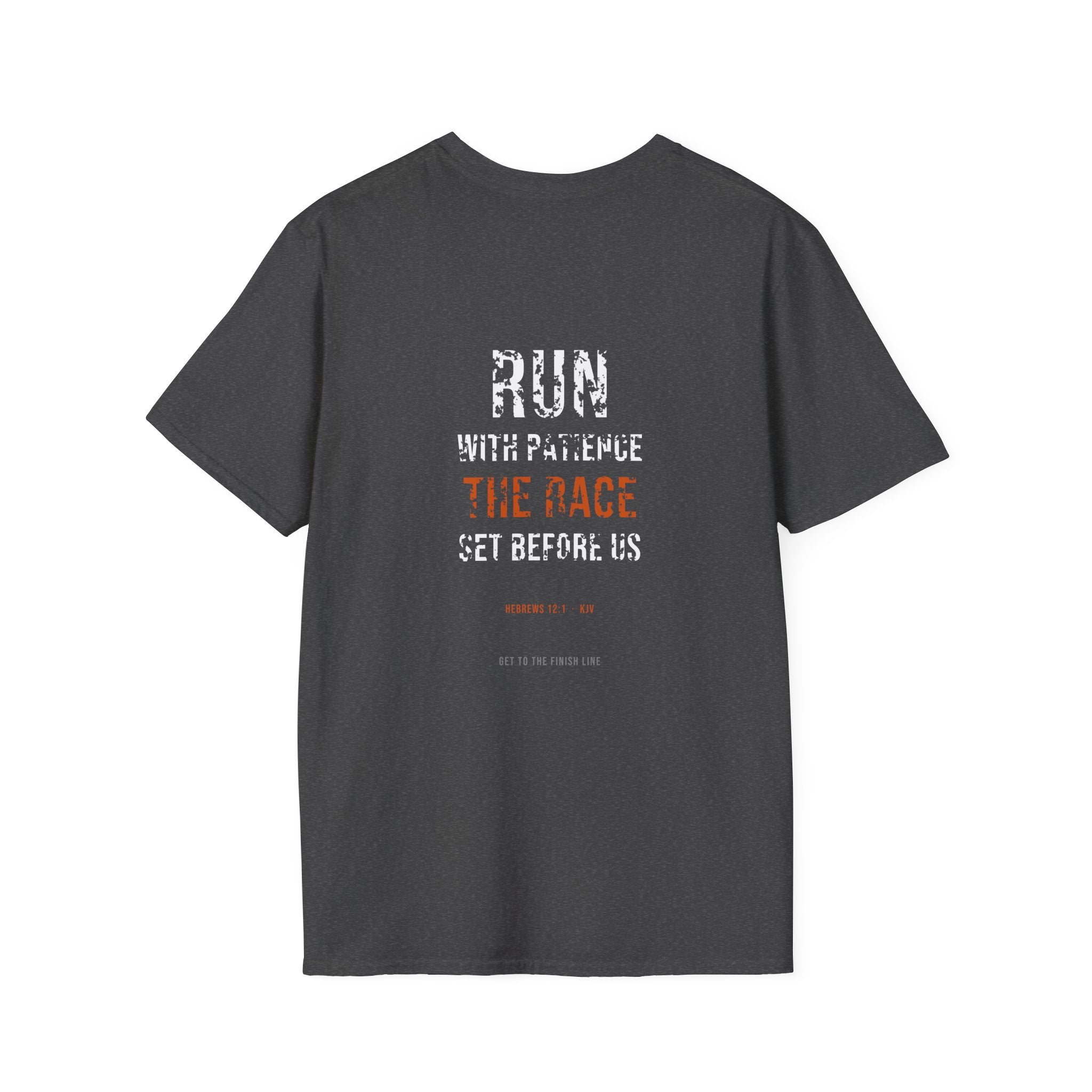 Run With Patience The Race Tee — Hebrews 12:1 KJV