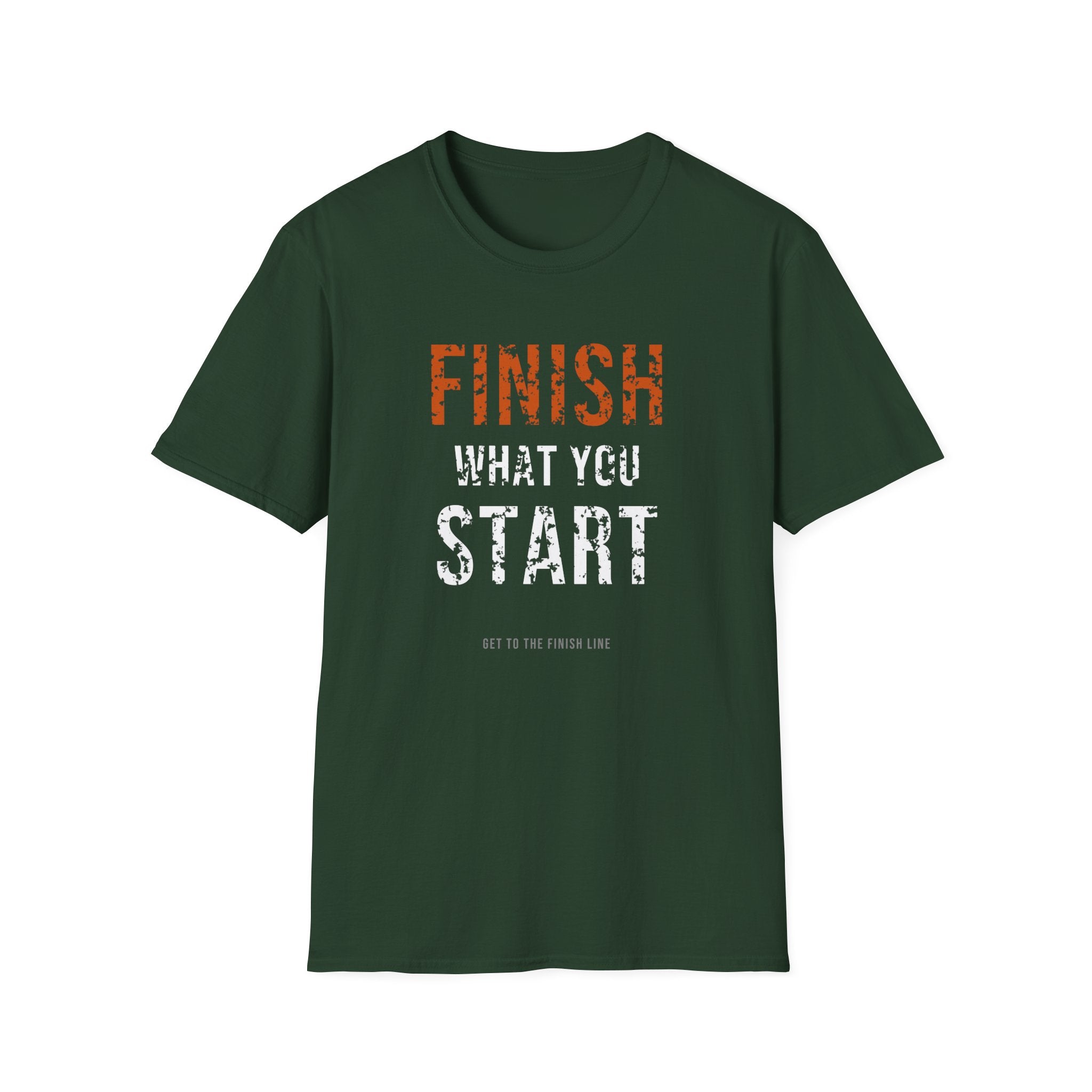 Finish What You Start Tee — motivational graphic tee by Get To The Finish Line (view 18)