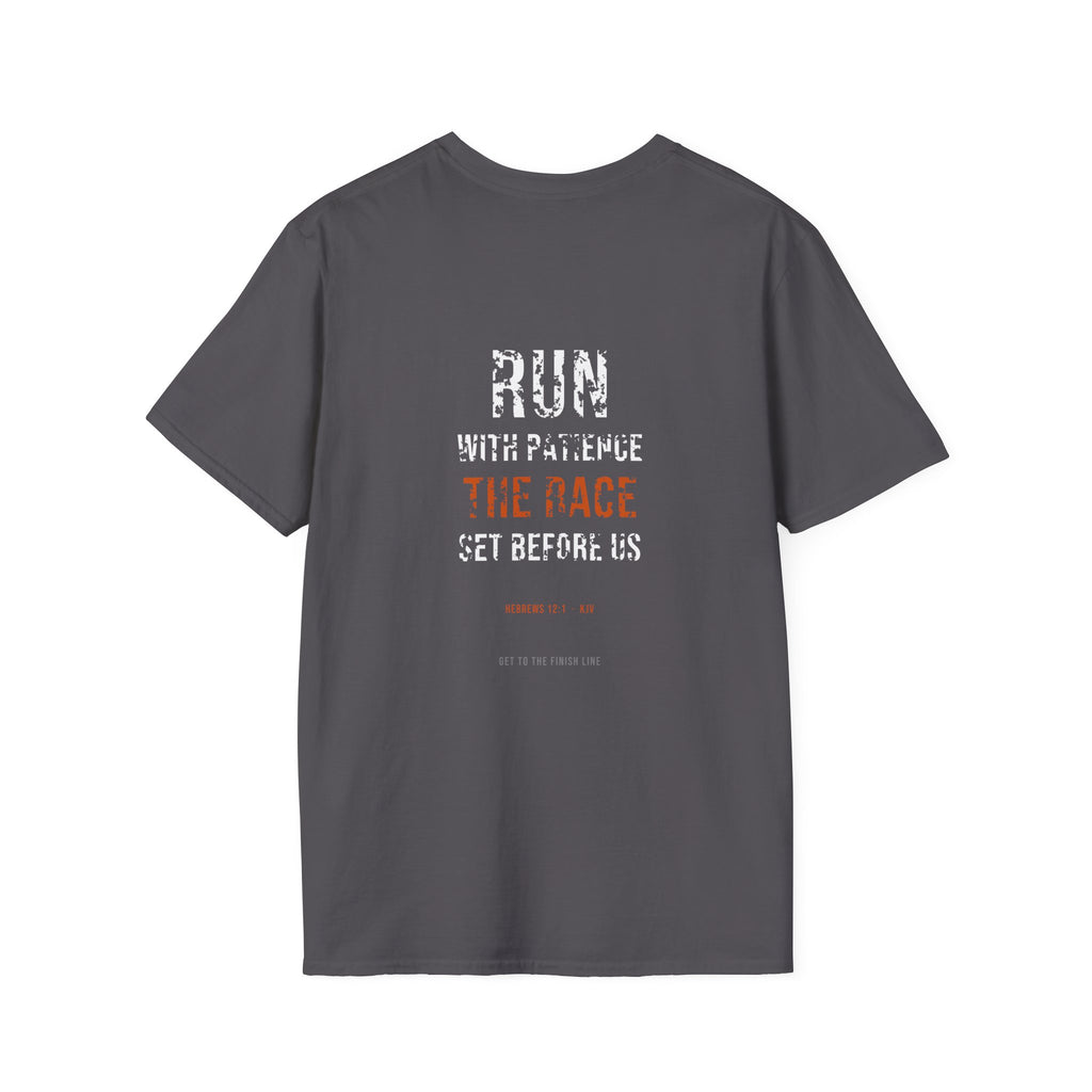 Run With Patience The Race Tee — Hebrews 12:1 KJV