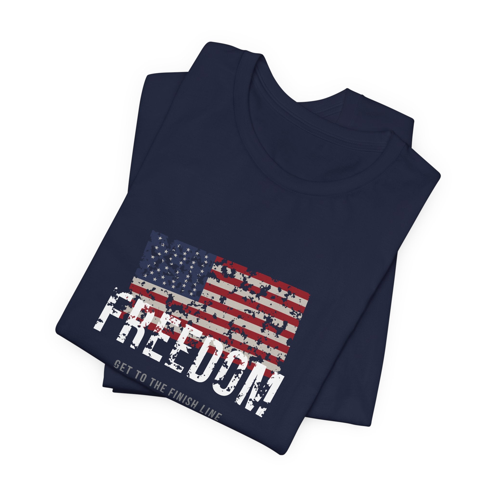 Freedom Tee — Old Glory — patriotic american flag graphic tee by Get To The Finish Line (view 15)