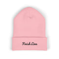 Get To The Finish Line Script Beanie — Light — motivational perseverance embroidered beanie by Get To The Finish Line (view 2)