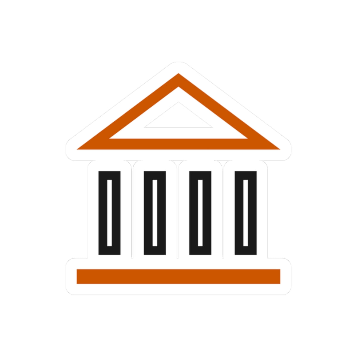 Four Pillars Temple Sticker