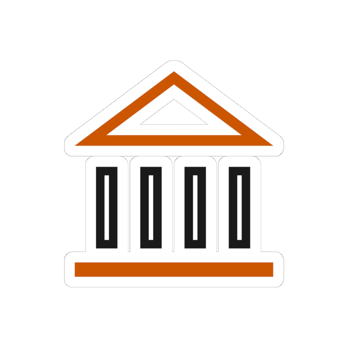 Four Pillars Temple Sticker