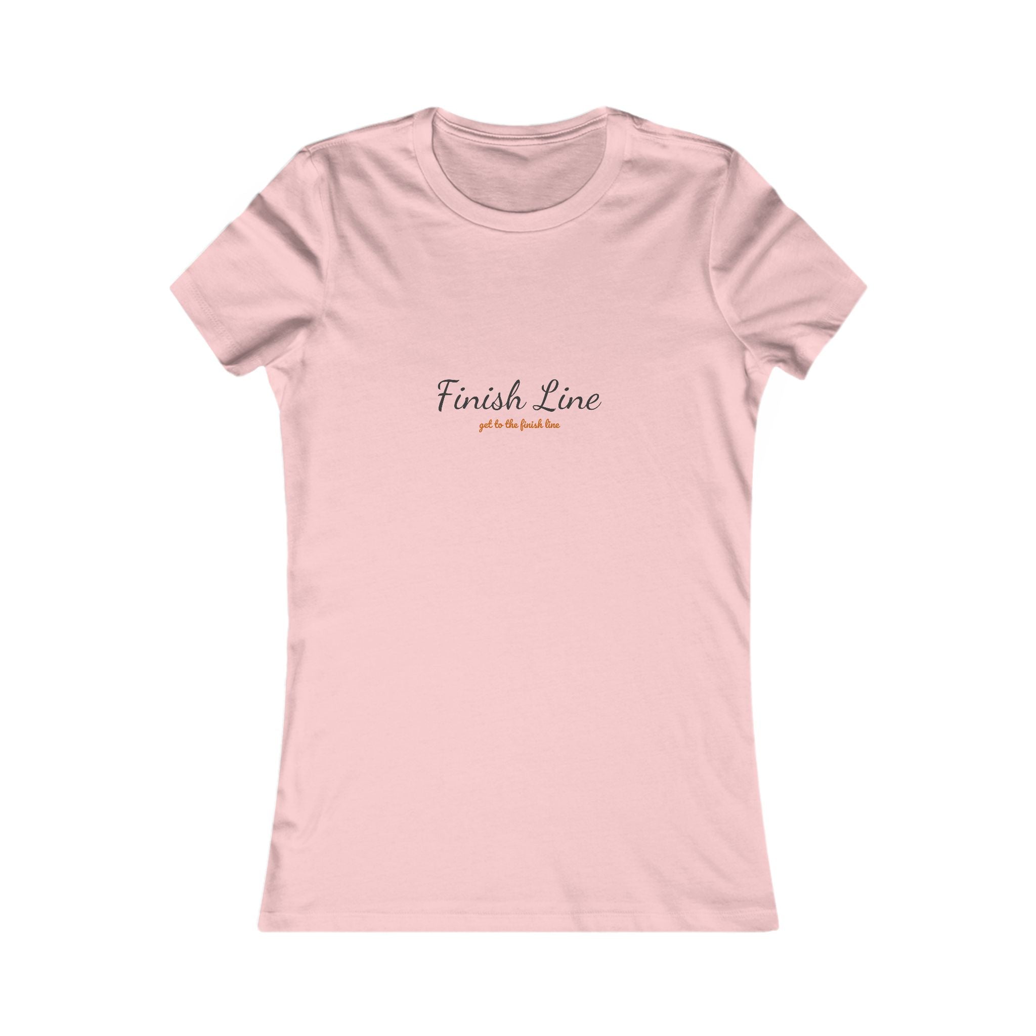 Get To The Finish Line Script Women’s Tee — Light — motivational perseverance graphic tee by Get To The Finish Line (view 4)