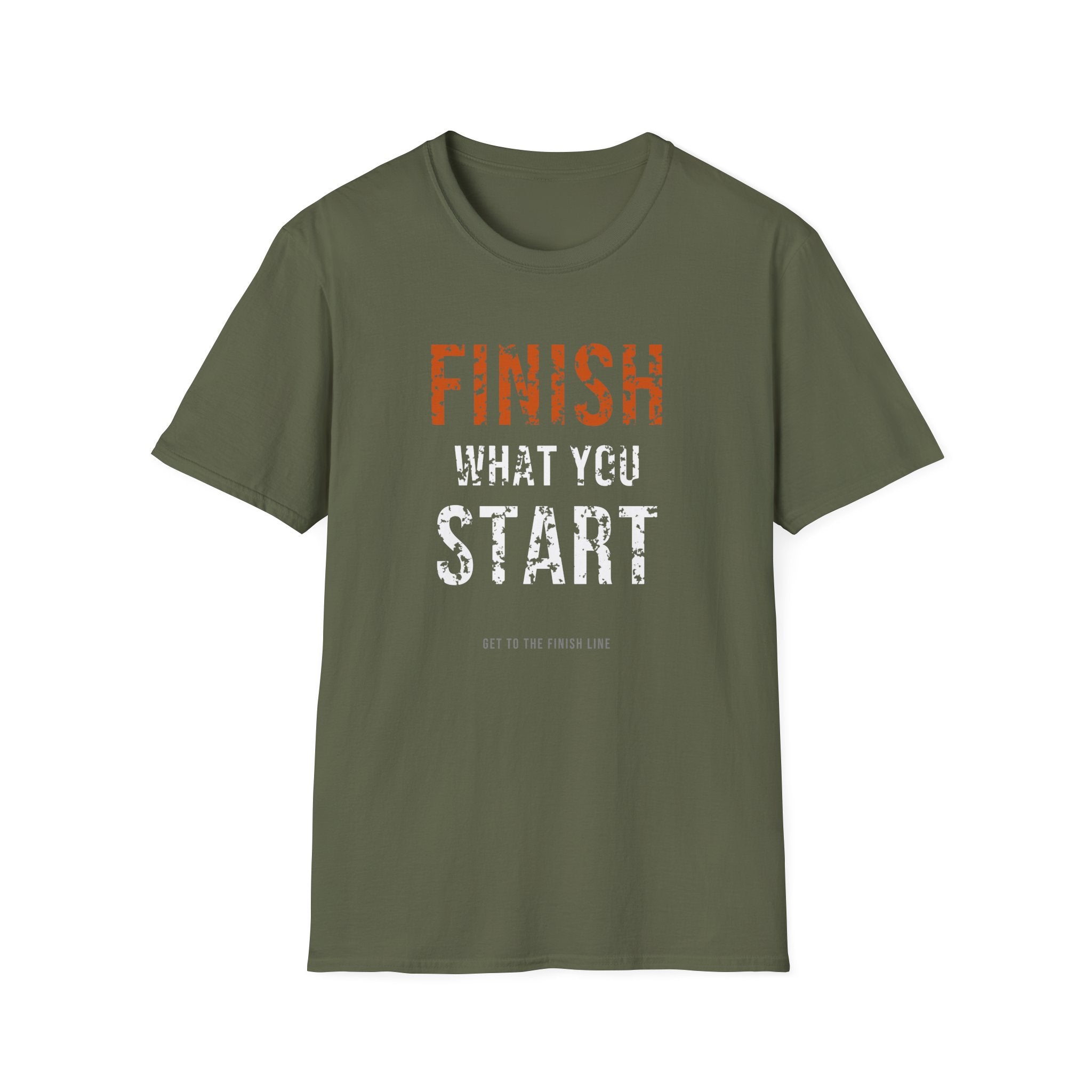Finish What You Start Tee — motivational graphic tee by Get To The Finish Line (view 15)